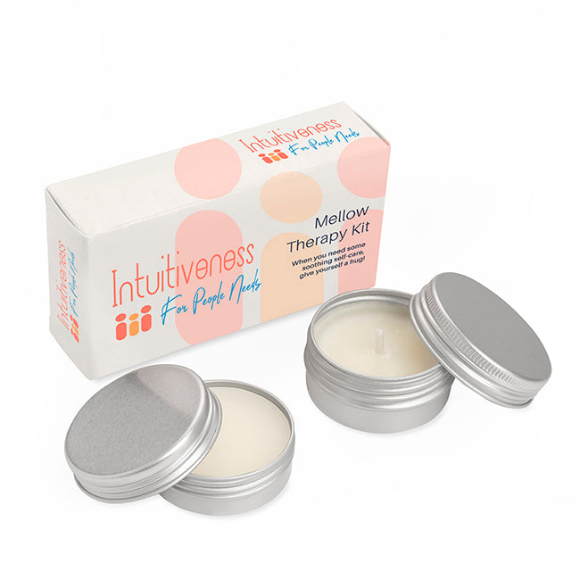 2-teiliges Love/Mellow-Therapie-Set | Wellness-Geschenke mit Markenlogo