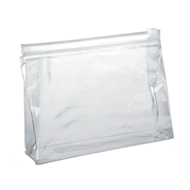 Borsa da toilette con cerniera in PVC trasparente | Regali benessere firmati