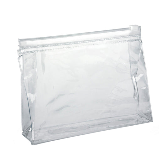 Borsa da toilette con cerniera in PVC trasparente | Regali benessere firmati