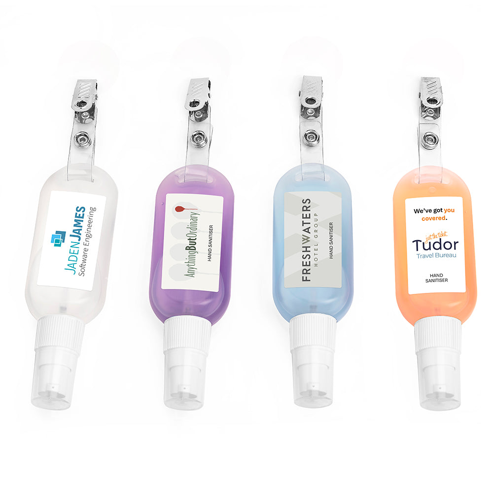 Disinfettante antibatterico per le mani su clip (50 ml) | Regali benessere firmati