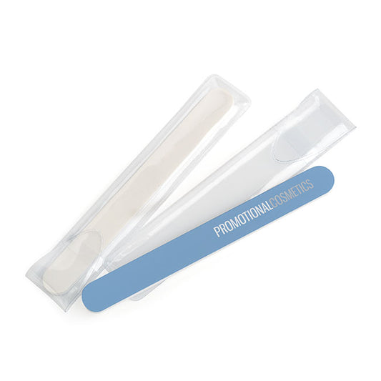 White Foam Backed Emery Board (18cm) | Branded wellness gifts