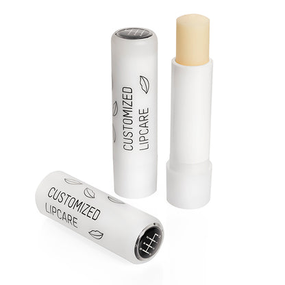 Balsamo per labbra stick con etichetta bombata | Regali benessere firmati