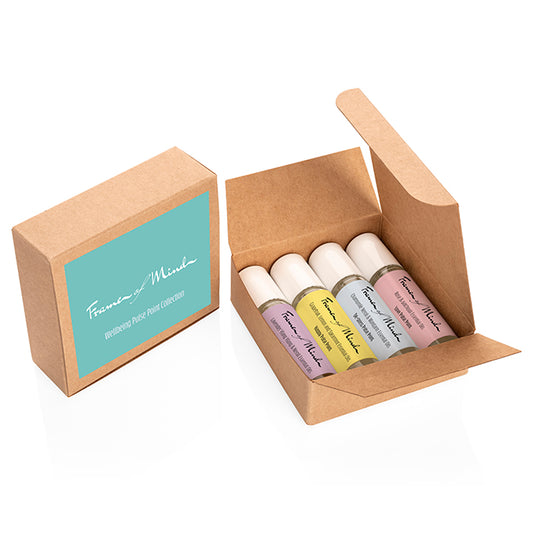 4 Piece Wellbeing Pulse Point Collection | Branded wellness gifts