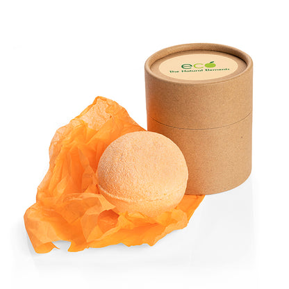 Bomba da bagno/Fizzer in un tubicino marrone (50 mm) | Regali benessere firmati