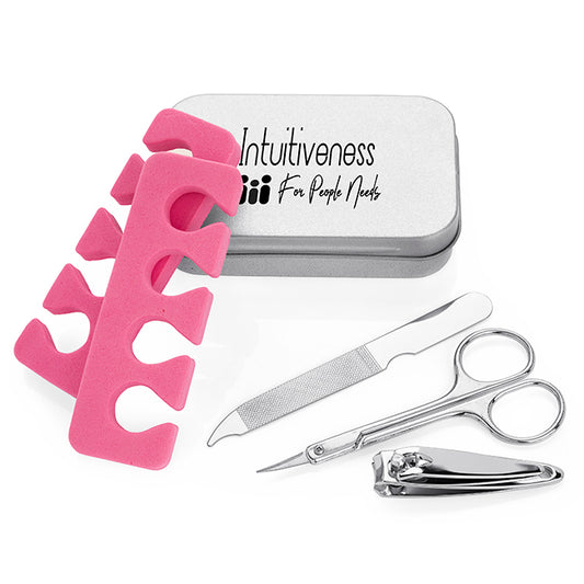 Set manicure da 5 pezzi in una scatola di latta | Regali benessere firmati