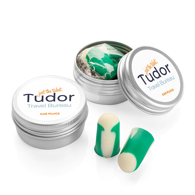 Paar biobasierte Ohrstöpsel | Wellness-Geschenke mit Markenlogo