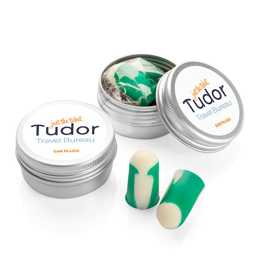 Paar biobasierte Ohrstöpsel | Wellness-Geschenke mit Markenlogo