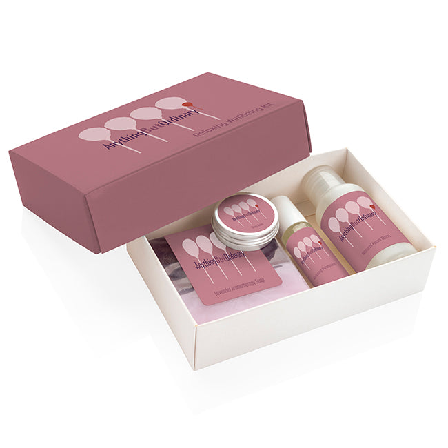 Set benessere rilassante in una scatola stampata | Regali benessere firmati