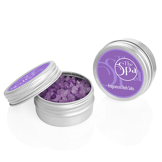 Fragranced Bath Salts in a Mini Tin (20g) | Branded wellness gifts
