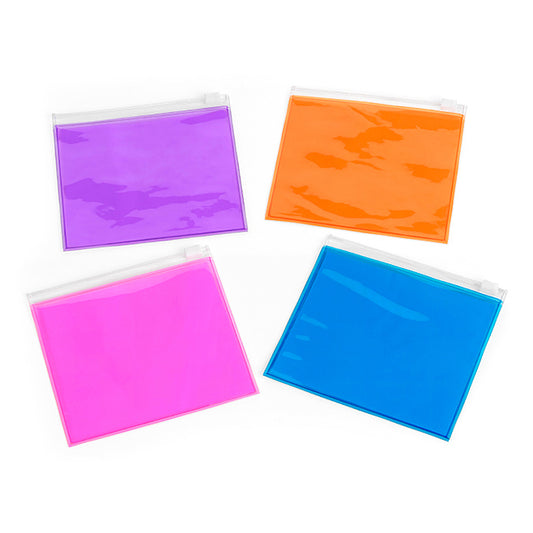 Pochette en PVC transparent/coloré | Cadeaux bien-être de marque