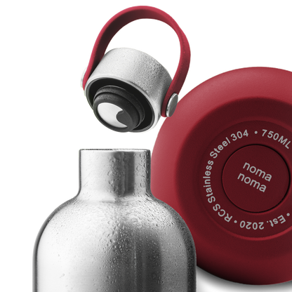Borraccia in acciaio inossidabile (rosso granata) – 500 ml
