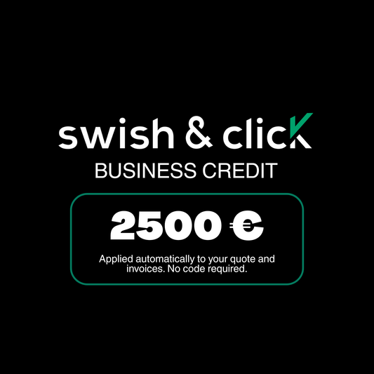 Swish & Click Business Credit – €2,500