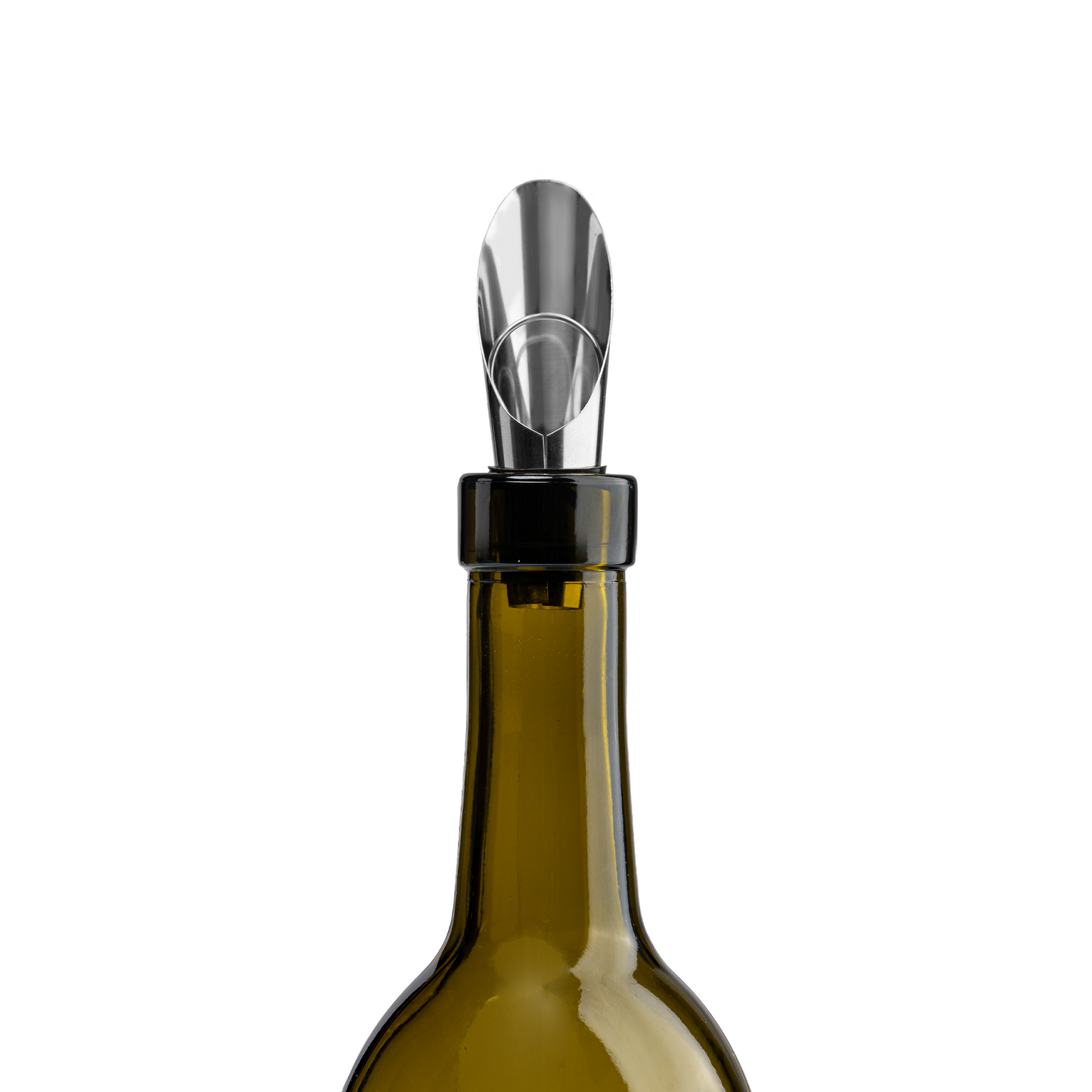 Raven Stainless Steel & Silicone Wine Set & Gift Box promotional kitchen accessory in black printed with your company logo