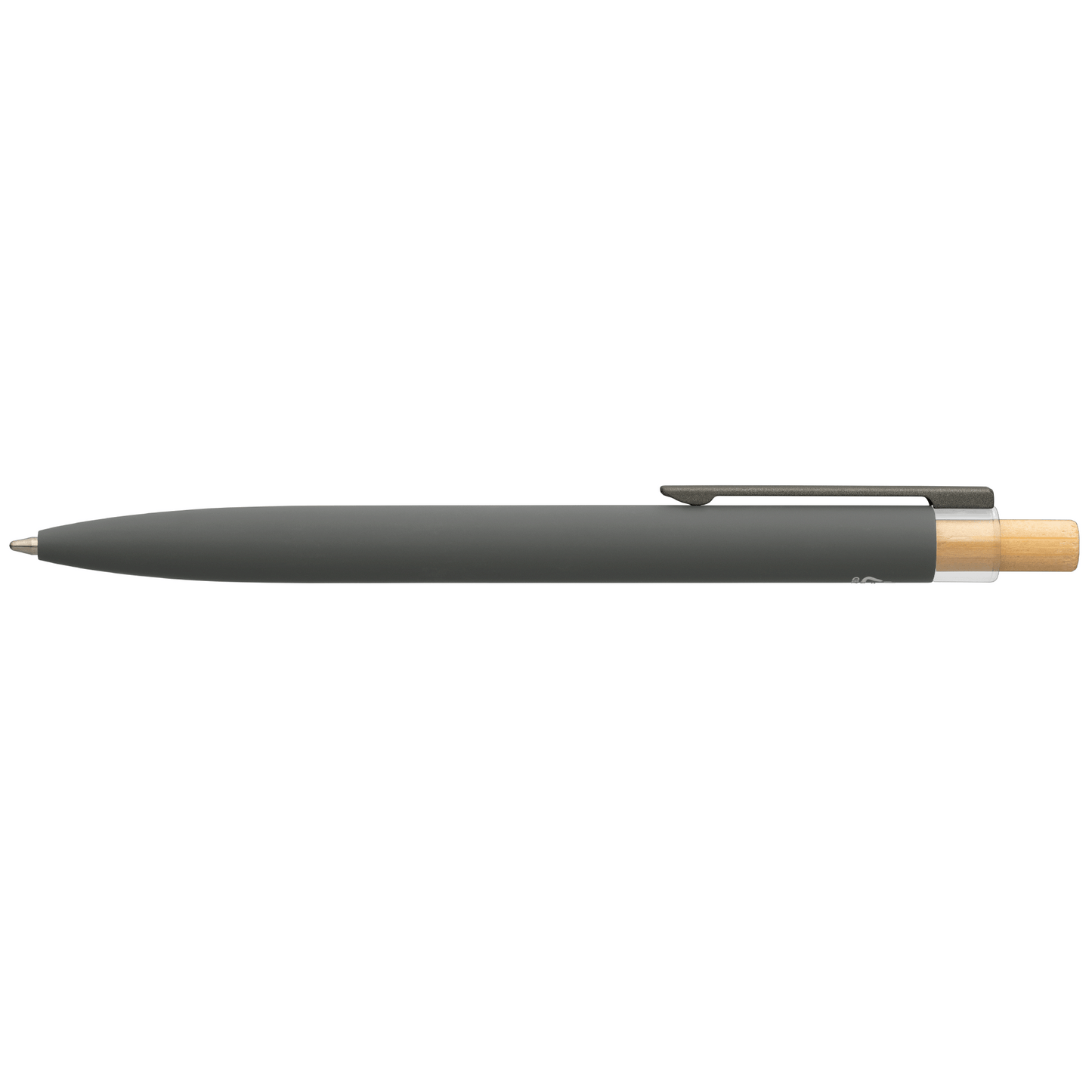 Reborn Recycled Aluminium Deluxe Pen promotional pen in gunmetal laser engraved with your company logo