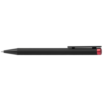 Volos Recycled Aluminium Colour Mirror Finish Ballpoint Pen promotional pen in red printed with your company logo
