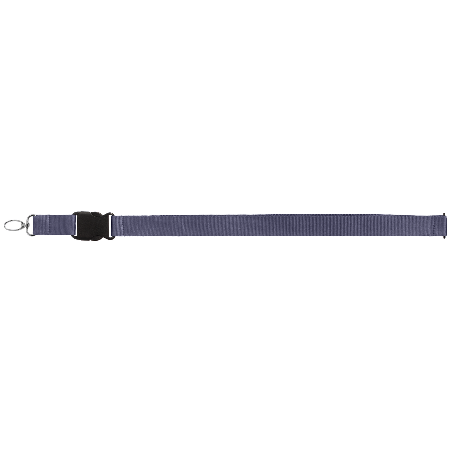 Jex rPET Breakaway Buckle Lanyard promotional lanyard in navy blue printed with your company logo