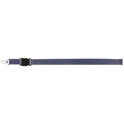 Jex rPET Breakaway Buckle Lanyard promotional lanyard in navy blue printed with your company logo
