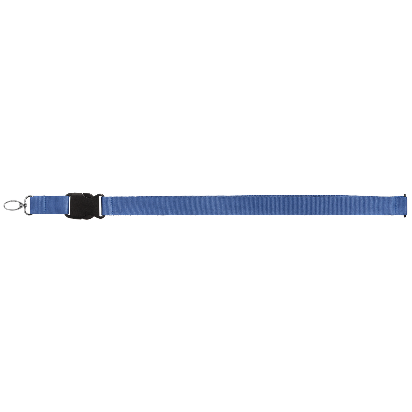 Jex rPET Breakaway Buckle Lanyard promotional lanyard in royal blue printed with your company logo