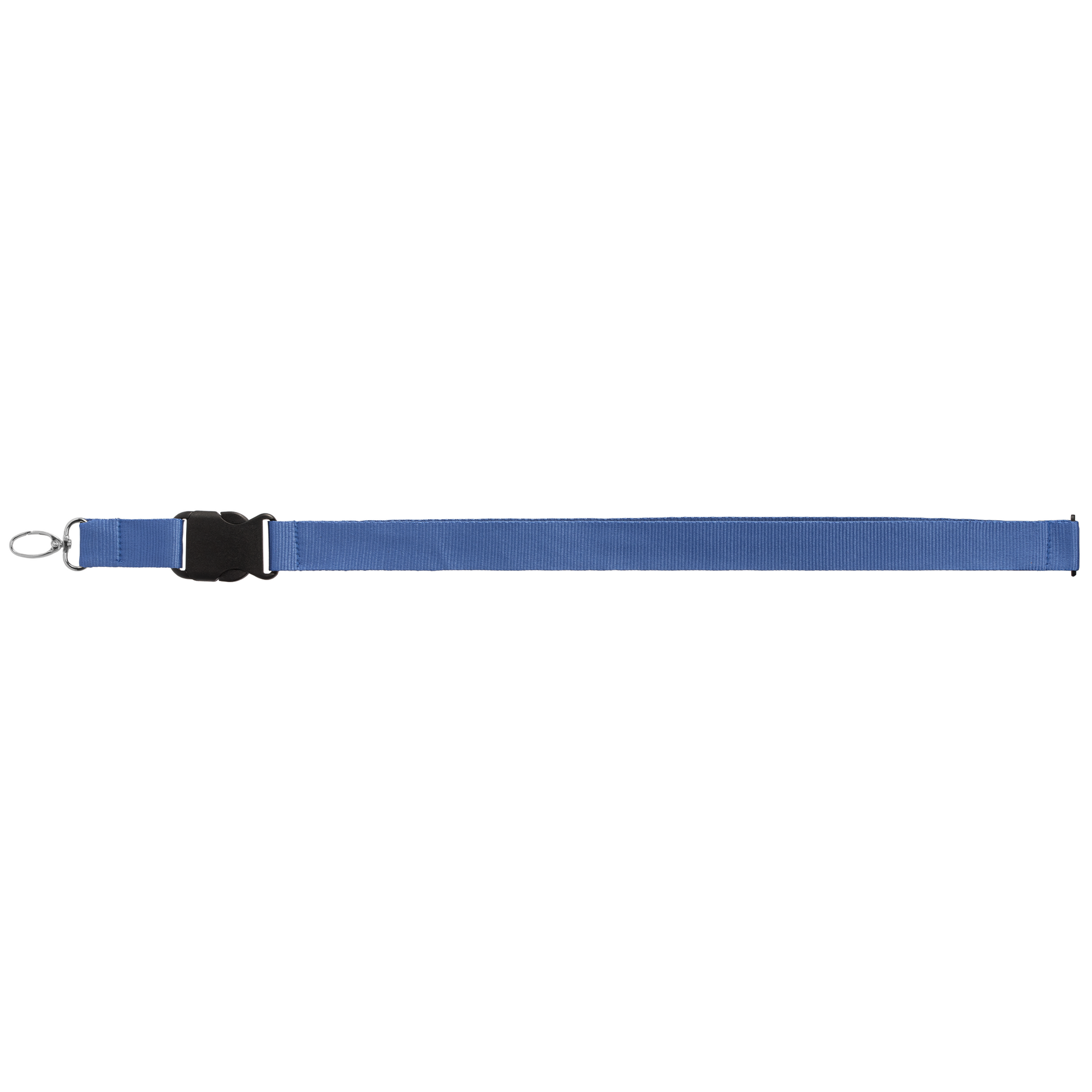 Jex rPET Breakaway Buckle Lanyard promotional lanyard in royal blue printed with your company logo
