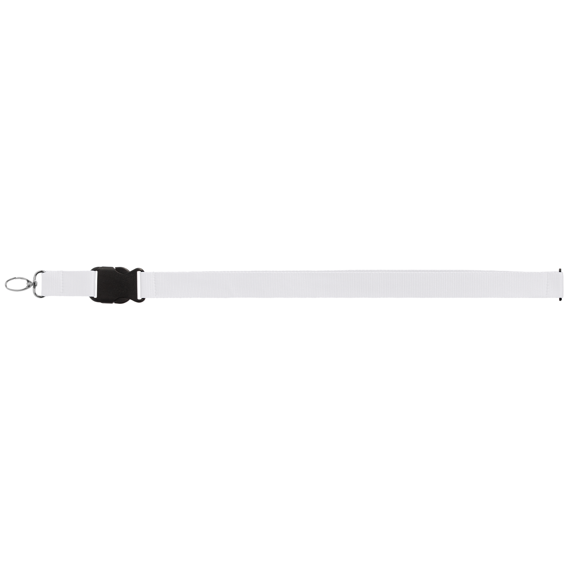 Jex rPET Breakaway Buckle Lanyard promotional lanyard in white printed with your company logo