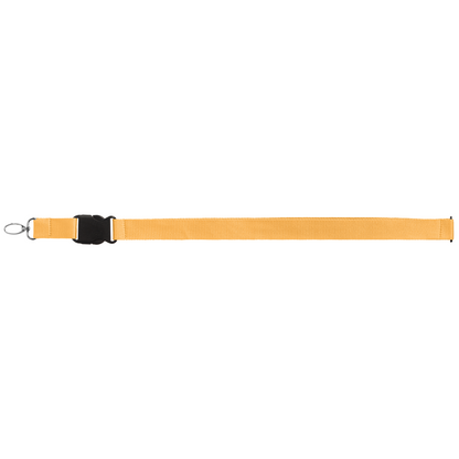 Jex rPET Breakaway Buckle Lanyard promotional lanyard in yellow printed with your company logo