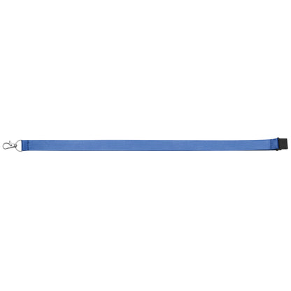 Elix rPET Breakaway Lanyard promotional lanyard in royal blue printed with your company logo