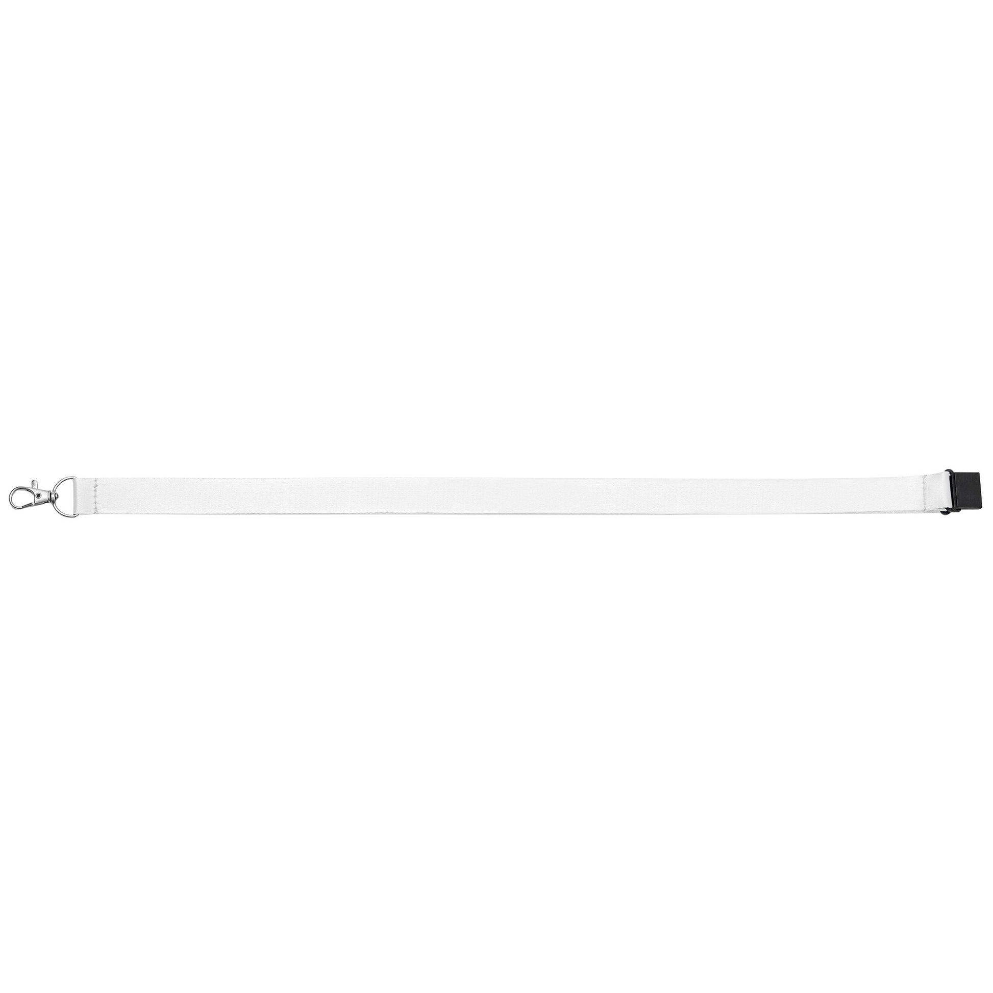 Elix rPET Breakaway Lanyard promotional lanyard in white printed with your company logo
