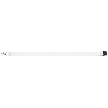 Elix rPET Breakaway Lanyard promotional lanyard in white printed with your company logo