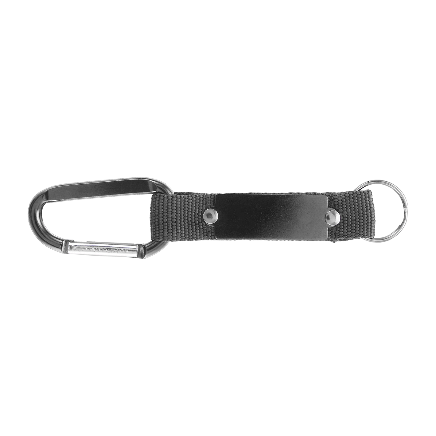 Willis Keyring promotional event giveaway in gunmetal laser engraved with your company logo