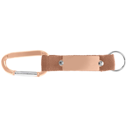 Willis Keyring promotional event giveaway in rose gold laser engraved with your company logo