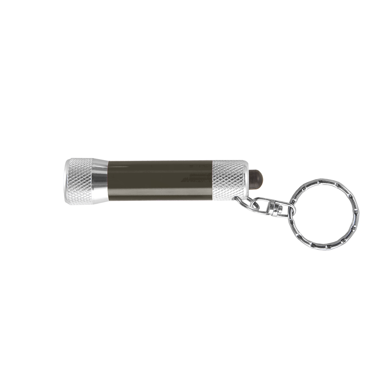 McQueen Torch promotional camping item in gray laser engraved with your company logo