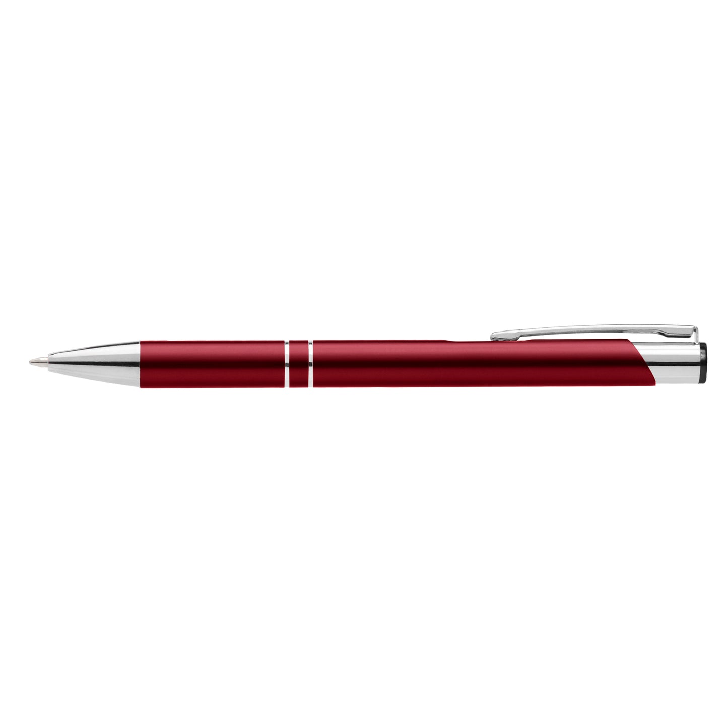 Crosby Matte Pen promotional pen in burgundy laser engraved with your company logo
