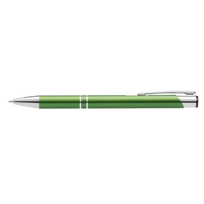 Crosby Matte Pen promotional pen in green laser engraved with your company logo