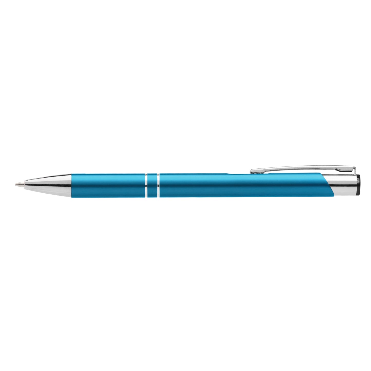 Crosby Matte Pen promotional pen in light blue laser engraved with your company logo