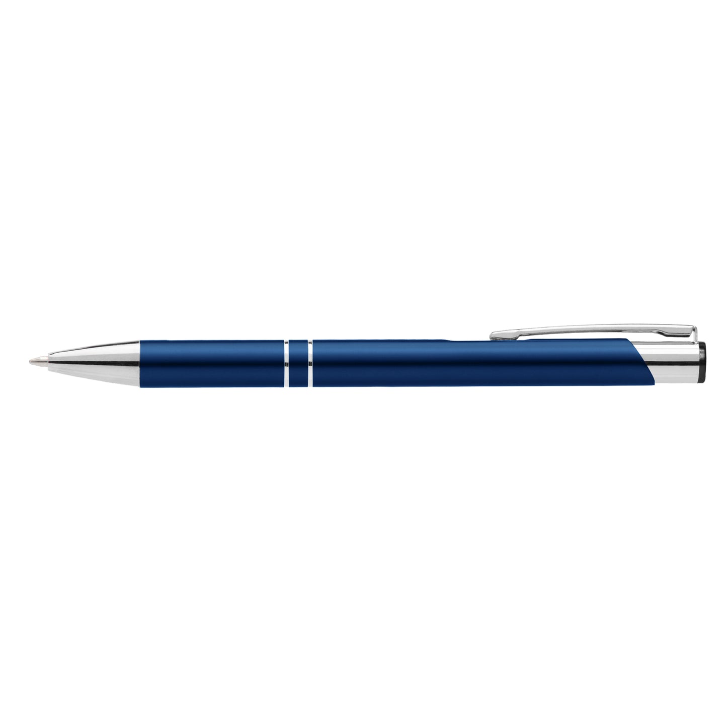 Crosby Matte Pen promotional pen in navy blue laser engraved with your company logo