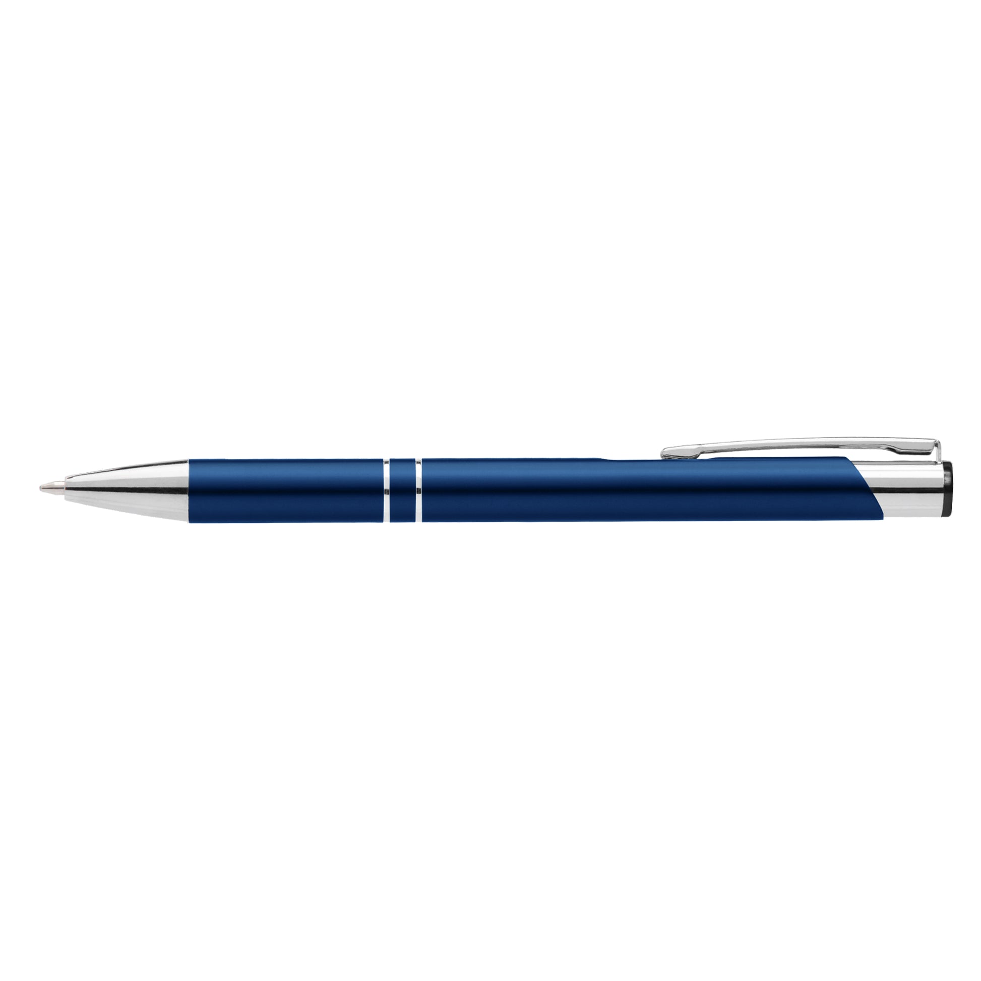 Crosby Matte Pen promotional pen in navy blue laser engraved with your company logo