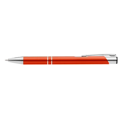 Crosby Matte Pen promotional pen in orange laser engraved with your company logo