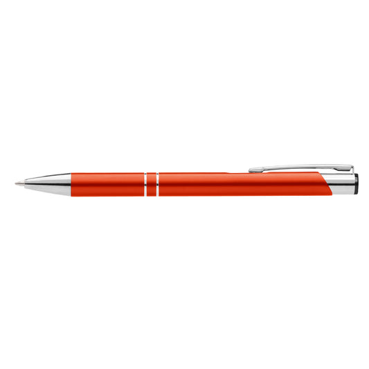 Crosby Matte Pen promotional pen in orange laser engraved with your company logo