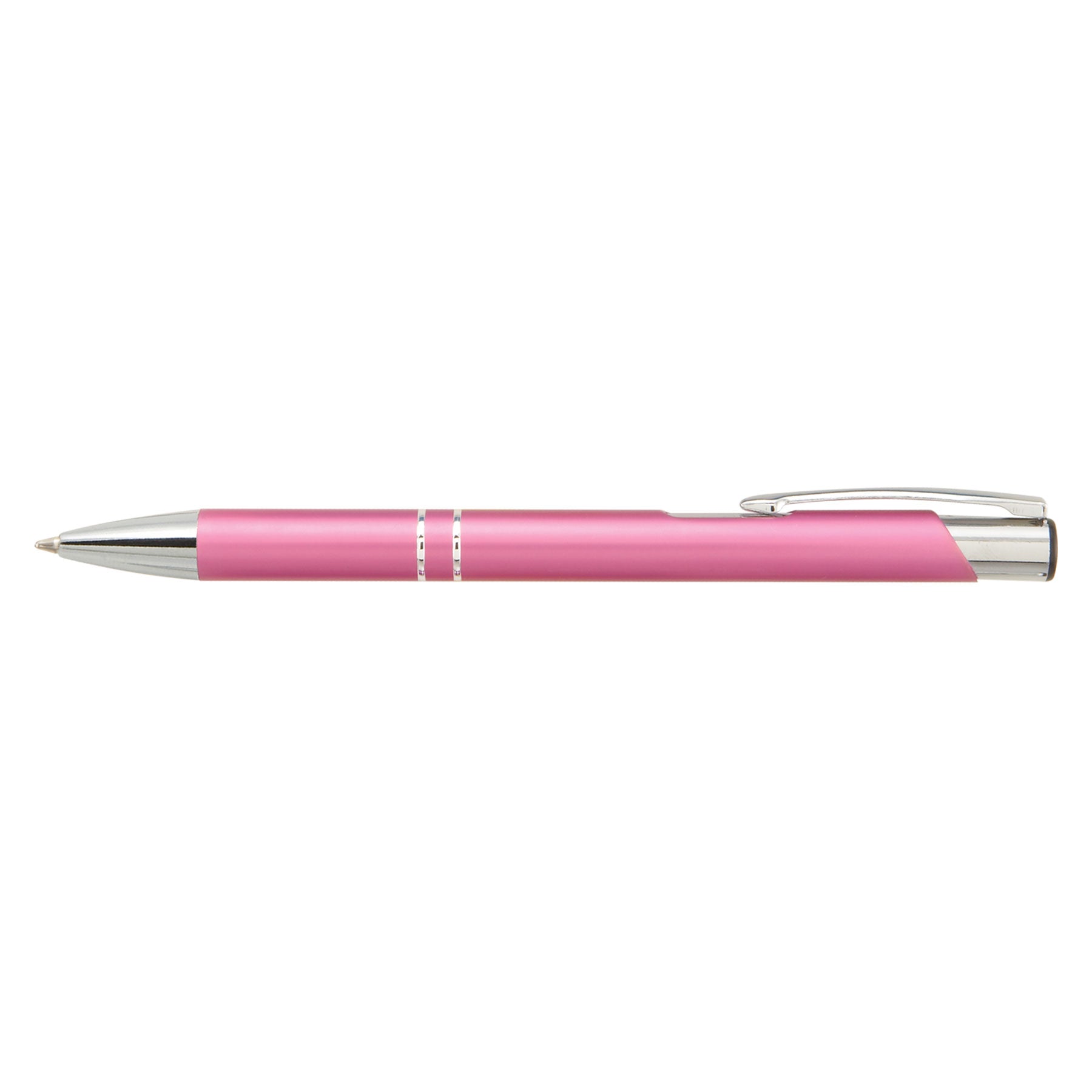 Crosby Matte Pen promotional pen in pink laser engraved with your company logo