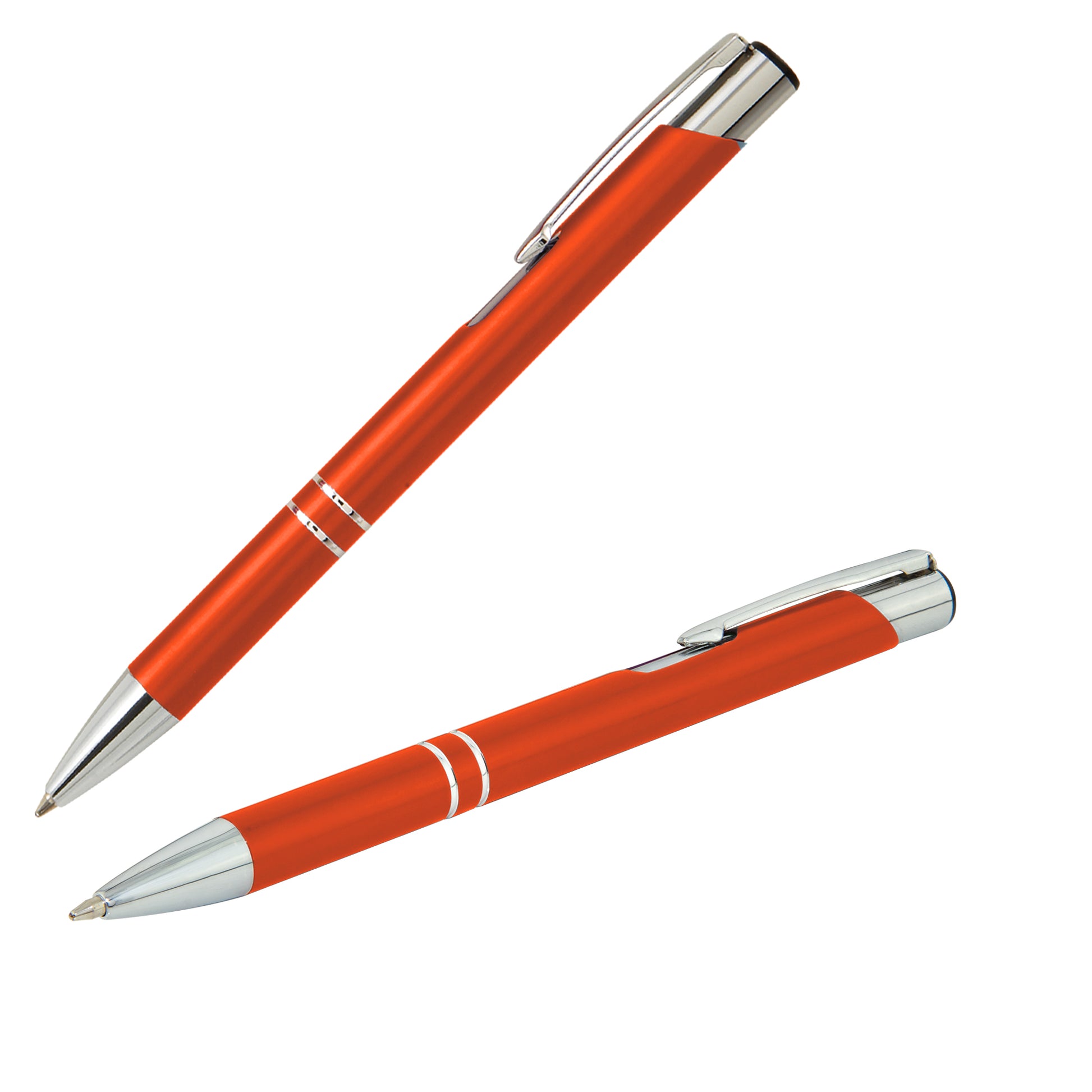Crosby Matte Pen promotional pen in orange laser engraved with your company logo