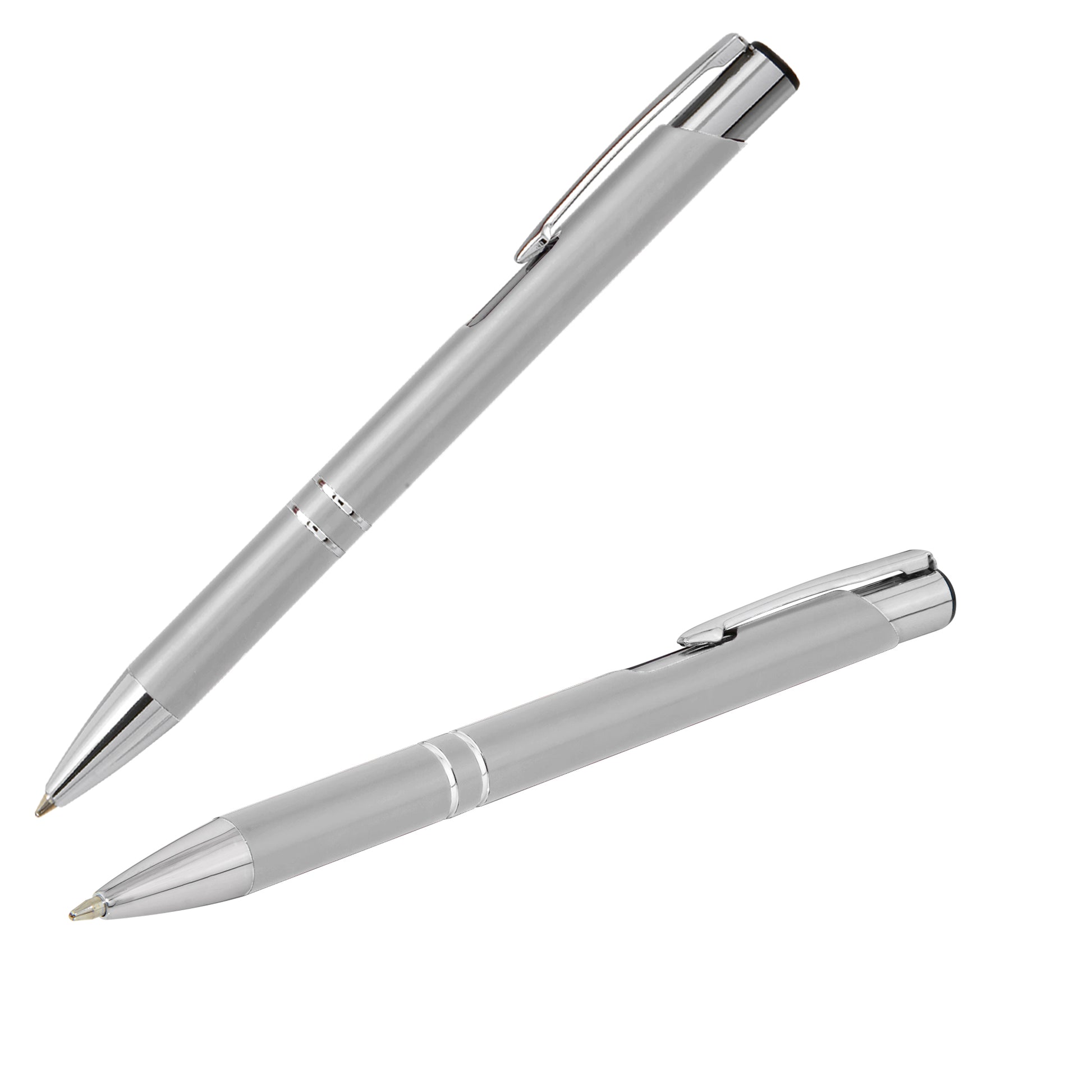 Crosby Matte Pen promotional pen in silver laser engraved with your company logo