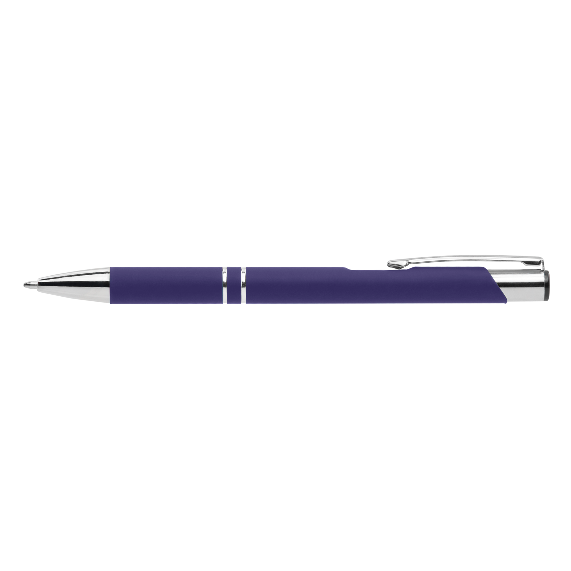 Crosby Metal Pen promotional pen in violet foncé printed with your company logo