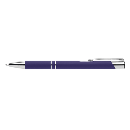 Crosby Metal Pen promotional pen in violet foncé printed with your company logo