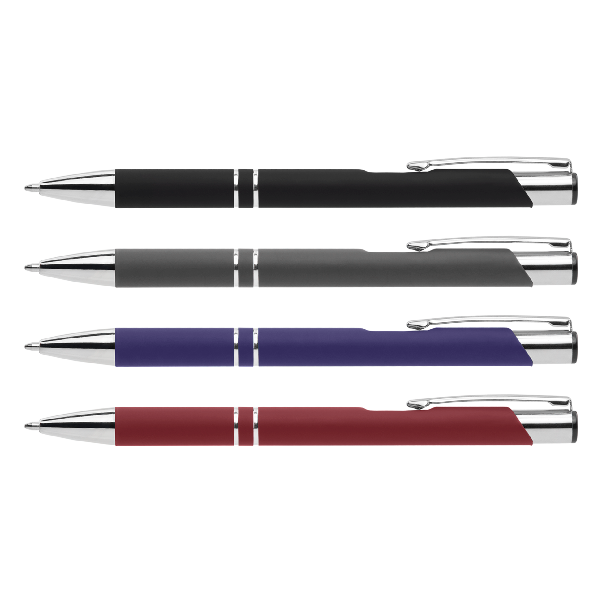 Crosby Metal Pen promotional pen in assorted colours printed with your company logo