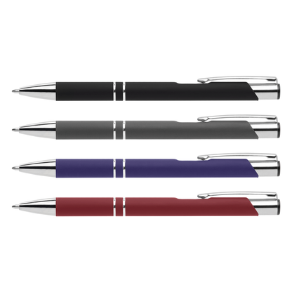 Crosby Metal Pen promotional pen in assorted colours printed with your company logo