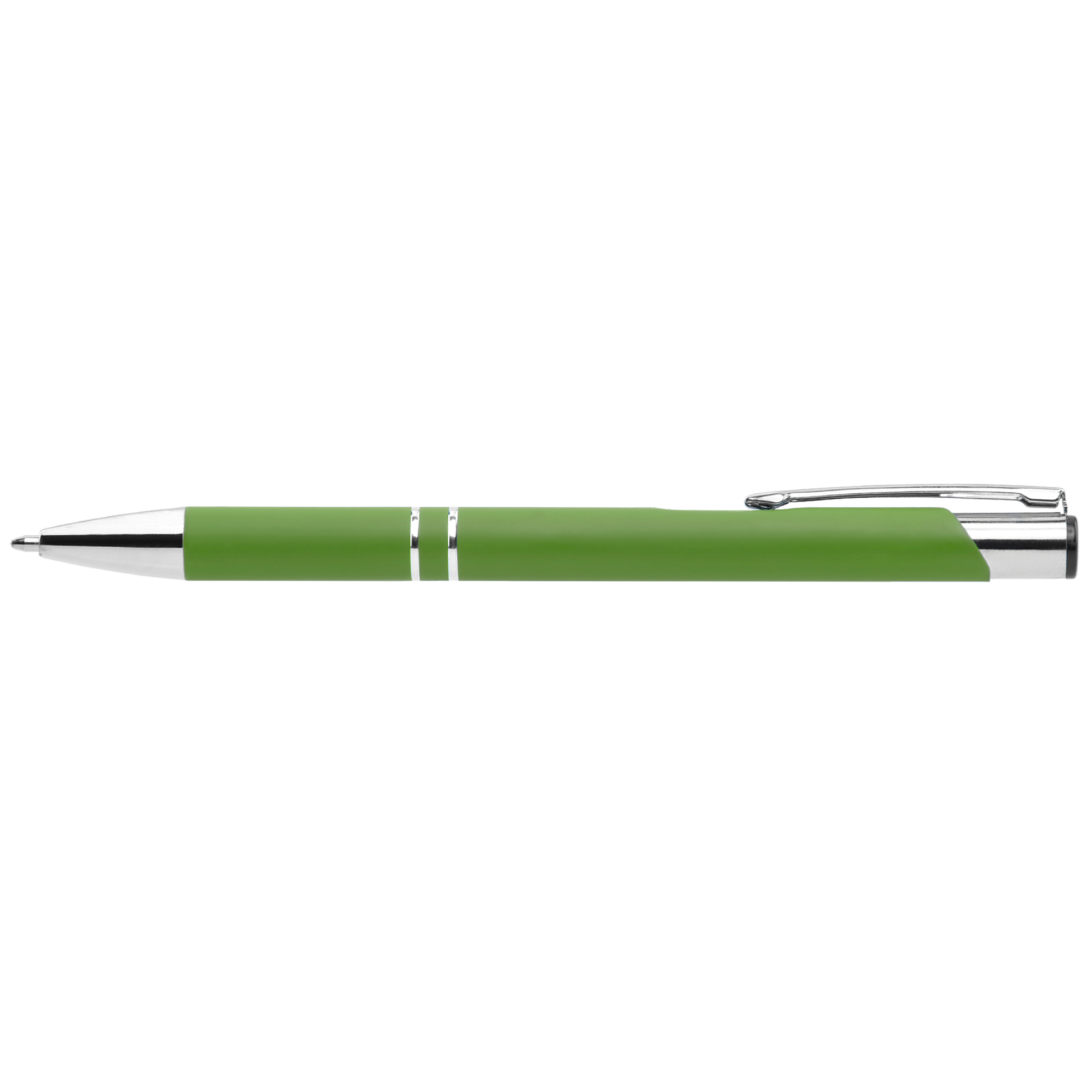 Crosby Softy Pen promotional pen in green laser engraved with your company logo