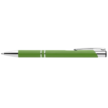 Crosby Softy Pen promotional pen in green laser engraved with your company logo