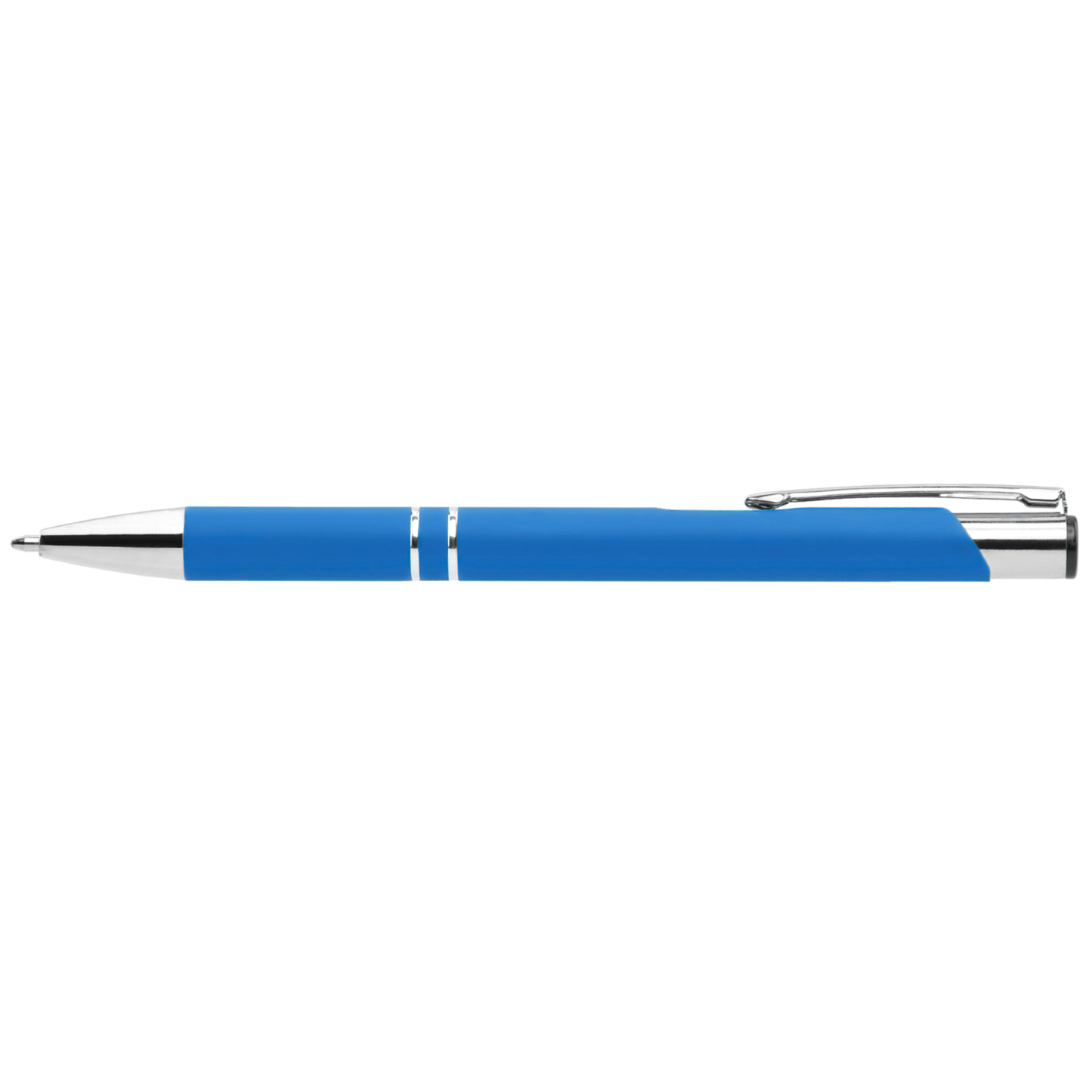 Crosby Softy Pen promotional pen in light blue laser engraved with your company logo