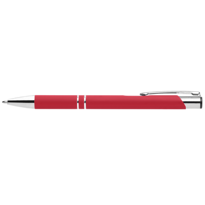 Crosby Softy Pen promotional pen in red laser engraved with your company logo
