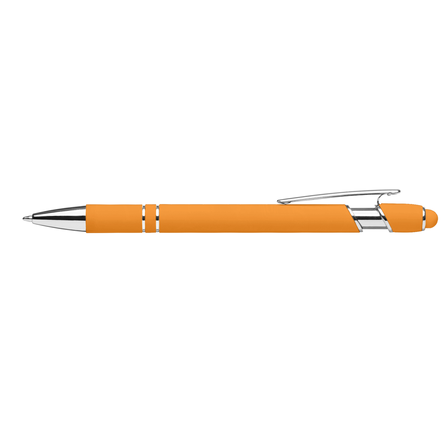 Prince Brights Stylus Pen promotional pen in yellow laser engraved with your company logo